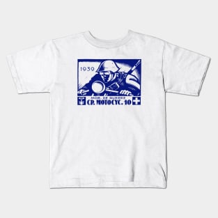 WWII Swiss Motorcycle Unit Kids T-Shirt